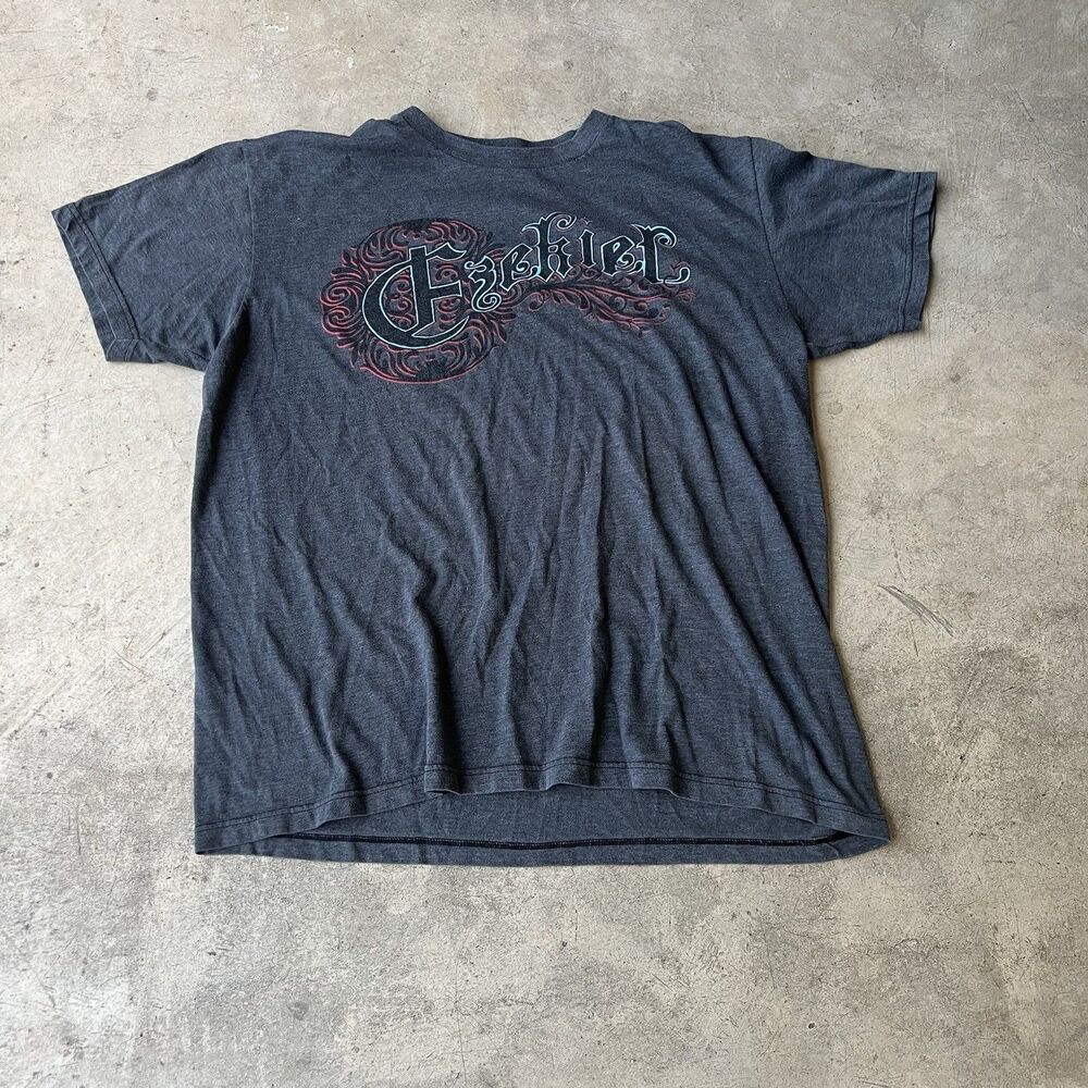 Y2K Ezekiel Skate T-Shirt Mens size M dark Grey skate 2000s